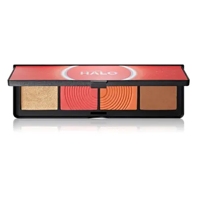 Smashbox Halo Sculpt + Glow Face Palette paletka rozjasňovačů a tvářenek odstín Coral Saturation