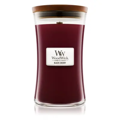 Woodwick Black Cherry vonná svíčka s dřevěným knotem 609.5 g