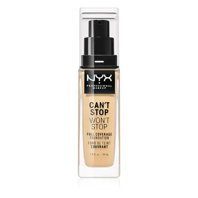 NYX Professional Makeup Can't Stop Won't Stop Full Coverage Foundation vysoce krycí make-up odst