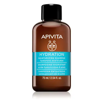 Apivita Hydratation Moisturizing Shampoo hydratační šampon pro všechny typy vlasů 75 ml