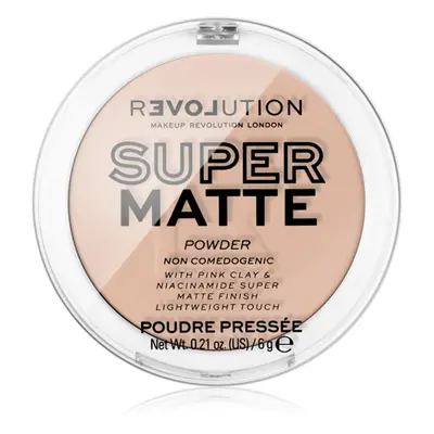 Revolution Relove Super Matte Powder matující pudr odstín Vanilla 6 g