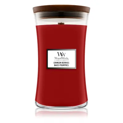 Woodwick Crimson Berries vonná svíčka s dřevěným knotem 610 g