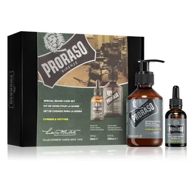 Proraso Set Beard Original dárková sada na vousy pro muže Cypress and Vetyver