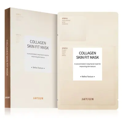 Jayjun Collagen Skin Fit vyživující a obnovující pleťová maska pro unavenou pleť 5 ks