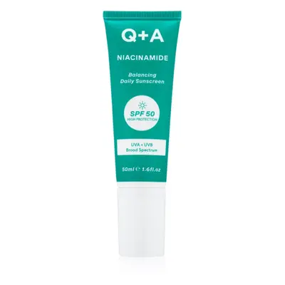 Q+A Niacinamide ochranný krém na obličej SPF 50 50 ml