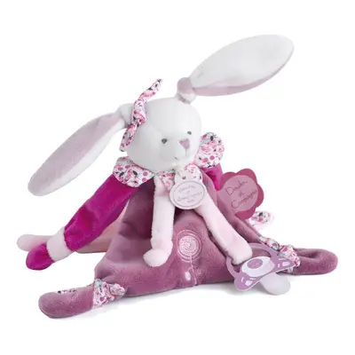 Doudou Gift Set Bunny with Soother Clip plyšová hračka s klipem 1 ks