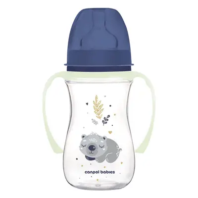 Canpol babies EasyStart Sleepy Koala 240 ml kojenecká láhev 3 m+ Blue 240 ml