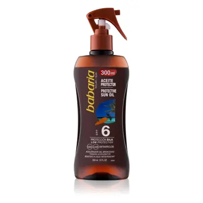 Babaria Sun Protective olej na opalování ve spreji SPF 6 300 ml