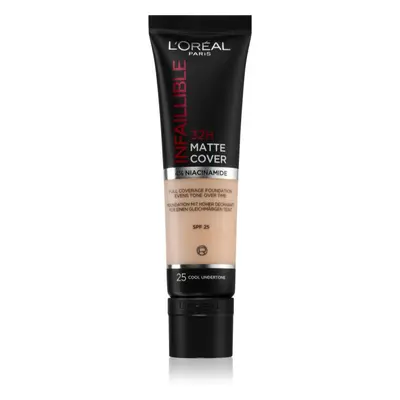 L’Oréal Paris Infallible 32H Matte Cover dlouhotrvající matující make-up SPF 25 odstín 25 (Cool 