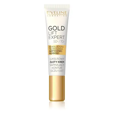 Eveline Cosmetics Gold Lift Expert vyhlazující krém na oční okolí a rty 15 ml