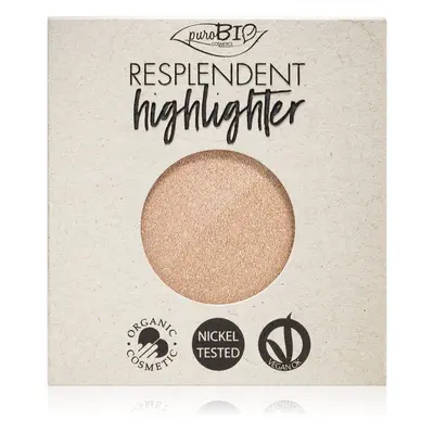 puroBIO Cosmetics Resplendent Highlighter krémový rozjasňovač náhradní náplň odstín 01 Sparkling