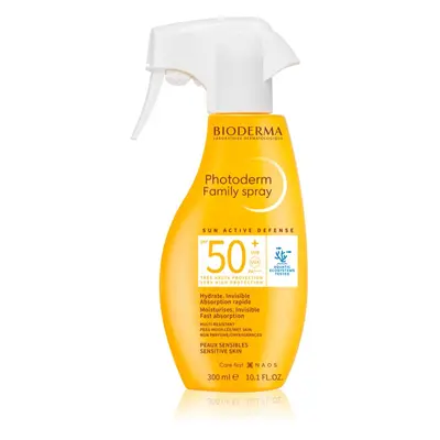 Bioderma Photoderm Sun active defense osvěžující opalovací sprej na obličej SPF 50+ 300 ml