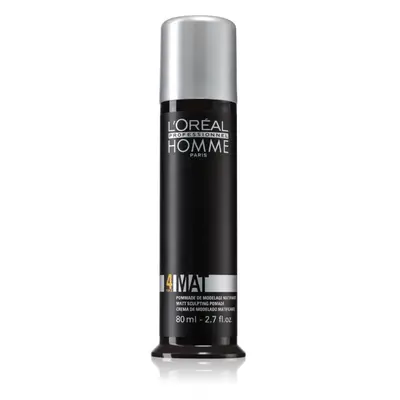 L’Oréal Professionnel Homme 4 Force Mat modelovací pasta pro matný vzhled 80 ml