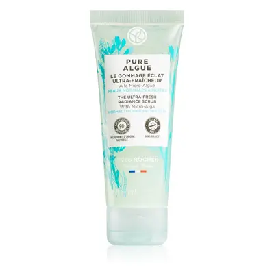 Yves Rocher Pure Algue rozjasňující peeling pro normální až smíšenou pleť 75 ml