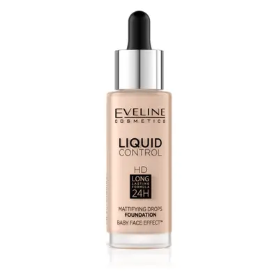 Eveline Cosmetics Liquid Control tekutý make-up s pipetou odstín 002 Soft Porcelain 32 ml