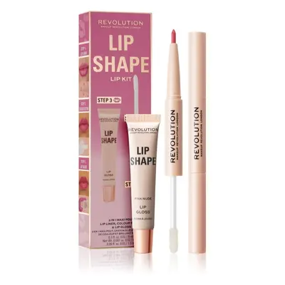 Makeup Revolution Lip Shape Kit sada na rty odstín Pink Nude 1 ks