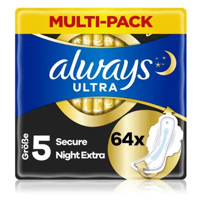 Always Ultra Secure Night Extra vložky 64 ks