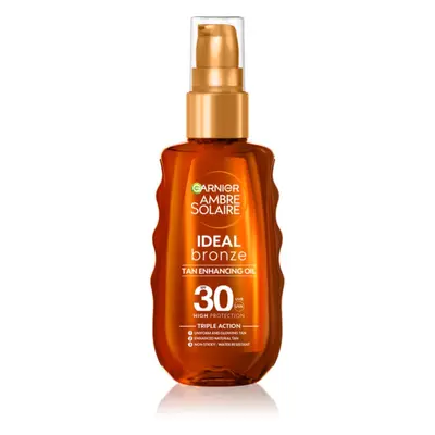 Garnier Ambre Solaire Ideal Bronze pečující a opalovací olej SPF 30 150 ml