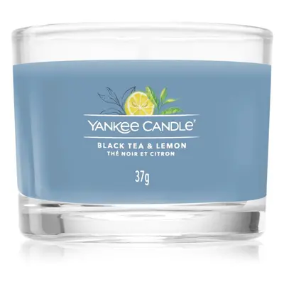 Yankee Candle Black Tea & Lemon votivní svíčka glass 37 g