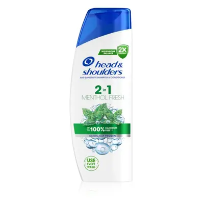 Head & Shoulders Menthol Fresh 2in1 šampon a kondicionér 2 v 1 proti lupům 250 ml