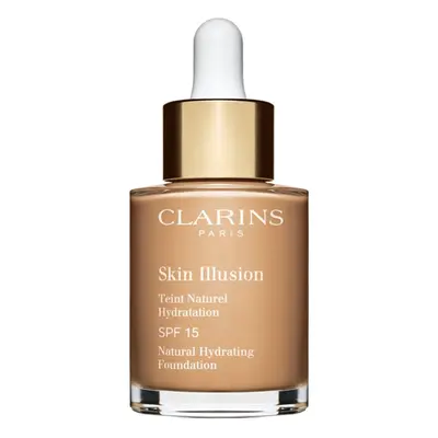 Clarins Skin Illusion Natural Hydrating Foundation rozjasňující hydratační make-up SPF 15 odstín