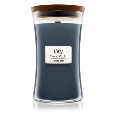 Woodwick Evening Onyx vonná svíčka s dřevěným knotem 609.5 g