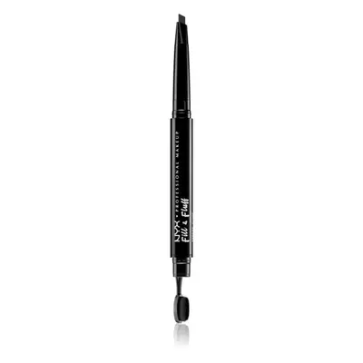 NYX Professional Makeup Fill & Fluff pomáda na obočí v tužce odstín 08 - Black 0,2 g