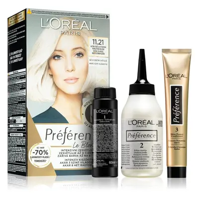 L’Oréal Paris Préférence Le Blonding barva na vlasy pro zesvětlení vlasů odstín 11.21 Ultra-Ligh