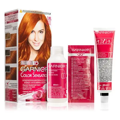 Garnier Color Sensation barva na vlasy odstín 7.40 Intense Copper