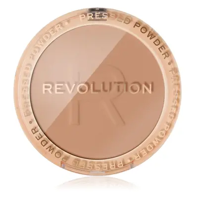 Makeup Revolution Reloaded jemný kompaktní pudr odstín Beige 6 g