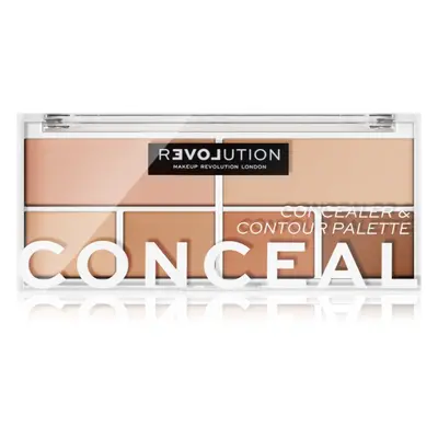 Revolution Relove Conceal Me paleta korektorů odstín Light 2,8 g