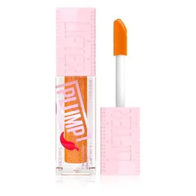 MAYBELLINE NEW YORK Lifter Plump lesk na rty se zvětšujícím efektem odstín 008 Hot Honey 5.4 ml