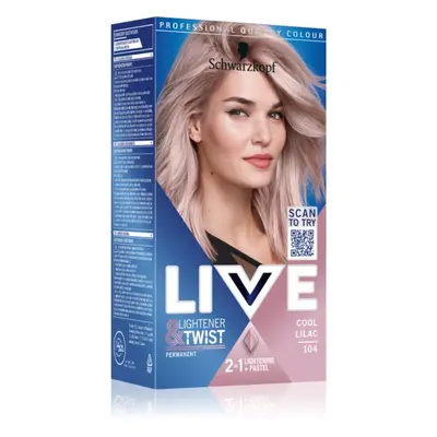 Schwarzkopf LIVE Lightener & Twist permanentní barva na vlasy pro zesvětlení vlasů odstín 104 Ch