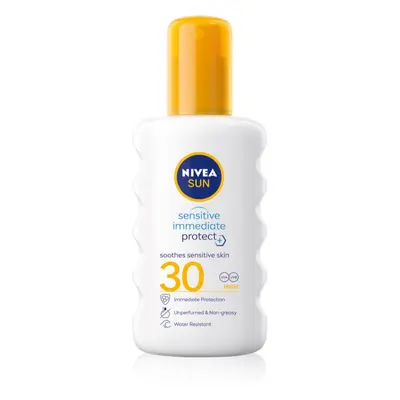 Nivea SUN Protect & Sensitive ochranný sprej na opalování SPF 30 200 ml