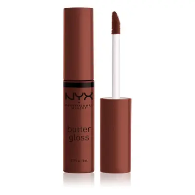 NYX Professional Makeup Butter Gloss lesk na rty odstín 51 Brownie Drip 8 ml