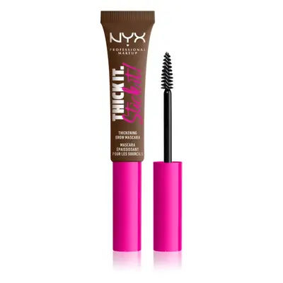 NYX Professional Makeup Thick it Stick It Brow Mascara řasenka na obočí odstín 06 Brunette 7 ml