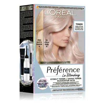 L’Oréal Paris Préférence Le Blonding Toner kyselý toner neutralizující mosazné podtóny odstín 02