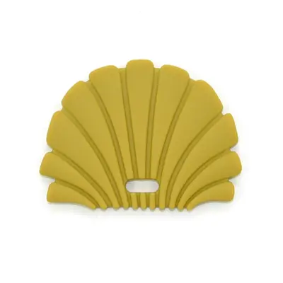 O.B Designs Shell Teether kousátko Gold 3m+ 1 ks