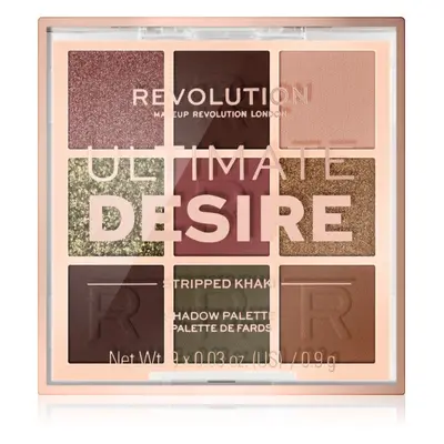 Makeup Revolution Ultimate Desire paletka očních stínů odstín Stripped Khaki 8,1 g