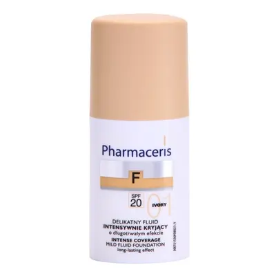 Pharmaceris F-Fluid Foundation intenzivně krycí make-up s dlouhotrvajícím efektem SPF 20 odstín 