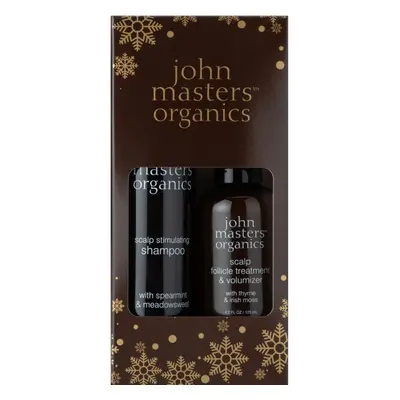 John Masters Organics Spearmint & Meadowsweet Scalp Duo dárková sada pro zdravou pokožku hlavy