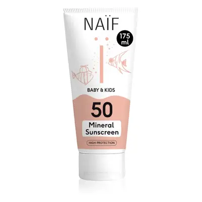 Naif Baby & Kids Mineral Sunscreen SPF 50 ochranný krém na opalování pro miminka a děti SPF 50 1