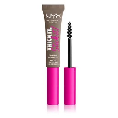 NYX Professional Makeup Thick it Stick It Brow Mascara řasenka na obočí odstín 01 Taupe 7 ml