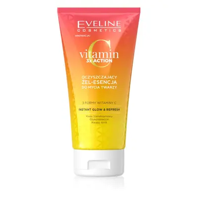 Eveline Cosmetics Vitamin C 3x Action čisticí gel s AHA kyselinami 150 ml