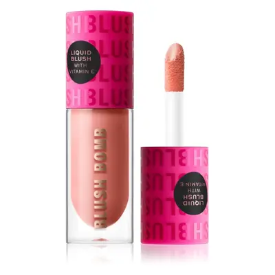 Makeup Revolution Blush Bomb krémová tvářenka odstín Peach Filter 4,6 ml