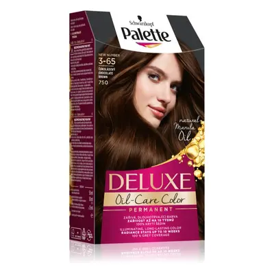 Schwarzkopf Palette Deluxe permanentní barva na vlasy odstín 3-65 750 Čokoládový 1 ks