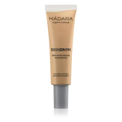 MÁDARA Skinonym Semi-Matte Peptide dlouhotrvající make-up s peptidy odstín Golden Sand 50 30 ml