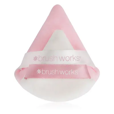 Brushworks Triangular Powder Puff Duo labutěnka