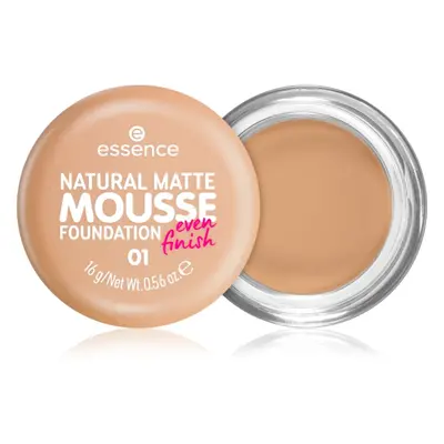 essence NATURAL MATTE MOUSSE pěnový make-up odstín 01 16 g