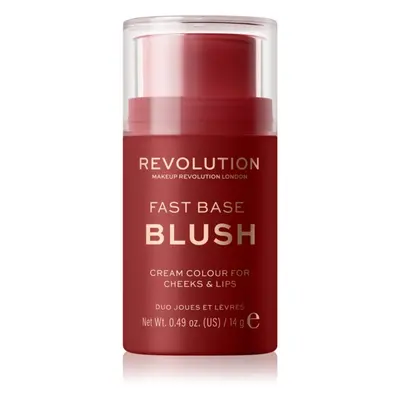 Makeup Revolution Fast Base tónovací balzám na rty a tváře odstín Spice 14 g